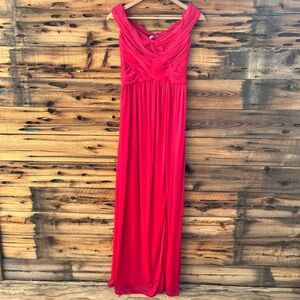 CELEBRATE DB STUDIO | Red Maxi Evening Dress 4